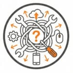 Too many tools, no roadmap
Teams experimenting independently with no alignment or ownership.