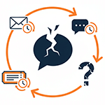 Inconsistent customer and stakeholder support